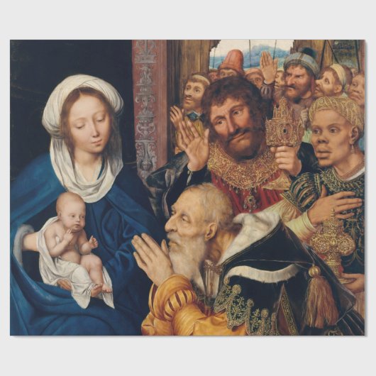 Quentin Matsys - Die Verehrung der Magi Geschenkpapier (Flach)