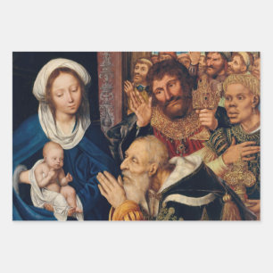 Quentin Matsys - Die Verehrung der Magi Geschenkpapier Set