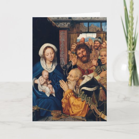 Quentin Matsys - Die Verehrung der Magi Karte (Vorderseite)