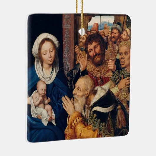 Quentin Matsys - Die Verehrung der Magi Keramikornament (Rechts)