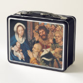 Quentin Matsys - Die Verehrung der Magi Metall Brotdose (Rückseite)