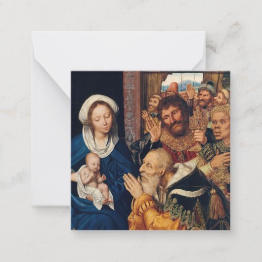 Quentin Matsys - Die Verehrung der Magi Mitteilungskarte (Vorderseite)
