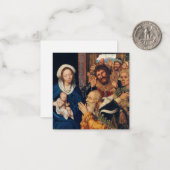 Quentin Matsys - Die Verehrung der Magi Mitteilungskarte (Vorderseite/Rückseite Beispiel)