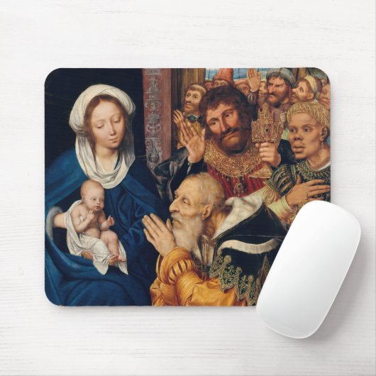Quentin Matsys - Die Verehrung der Magi Mousepad (Mit Mouse)