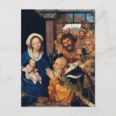 Quentin Matsys - Die Verehrung der Magi Postkarte (Vorderseite)