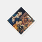 Quentin Matsys - Die Verehrung der Magi Serviette (Ecke)