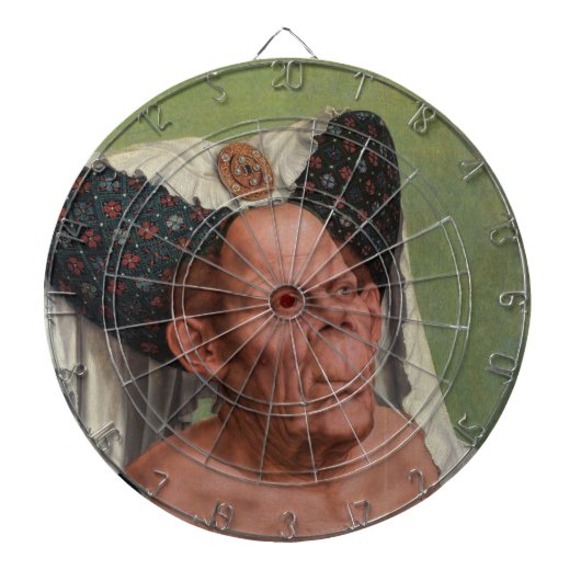 Quentin Matsys - Eine Groteske Alte Frau Dartscheibe (vorne)