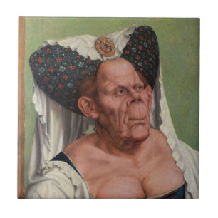 Quentin Matsys - Eine Groteske Alte Frau Fliese