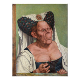 Quentin Matsys - Eine Groteske Alte Frau Fotodruck