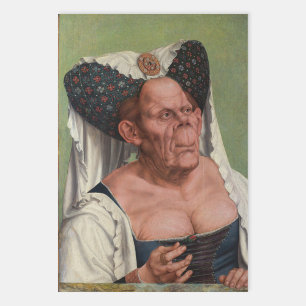 Quentin Matsys - Eine Groteske Alte Frau Geschenkpapier Set