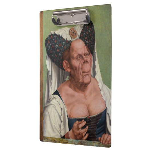 Quentin Matsys - Eine Groteske Alte Frau Klemmbrett (Links)