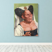 Quentin Matsys - Eine Groteske Alte Frau Leinwanddruck (Insitu (Holzboden))