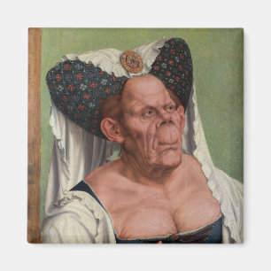Quentin Matsys - Eine Groteske Alte Frau Magnet