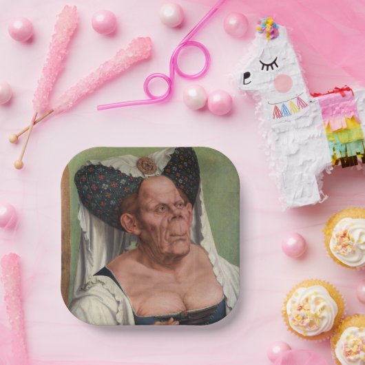 Quentin Matsys - Eine Groteske Alte Frau Pappteller (Party)