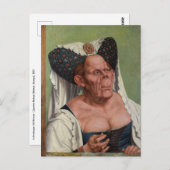 Quentin Matsys - Eine Groteske Alte Frau Postkarte (Vorne/Hinten)