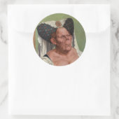 Quentin Matsys - Eine Groteske Alte Frau Runder Aufkleber (Tasche)