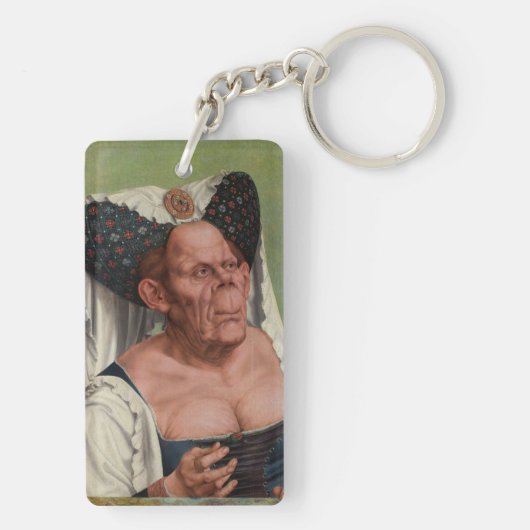 Quentin Matsys - Eine Groteske Alte Frau Schlüsselanhänger (Rückseite)