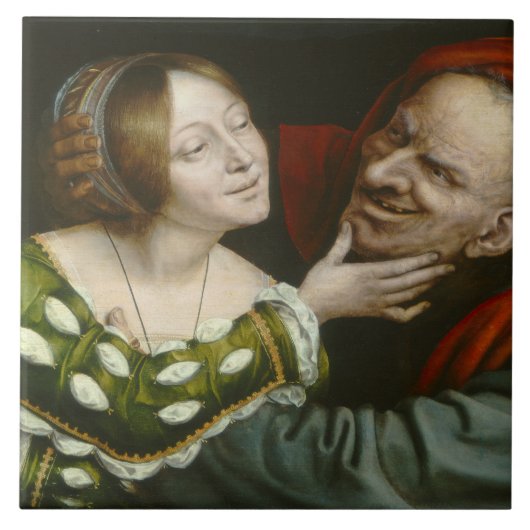 Quentin Matsys - Ill Matched Lovers Fliese (Vorderseite)