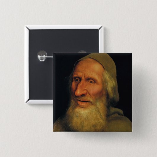 Quentin Matsys - Leiter eines alten Mannes Button (Vorne & Hinten)