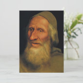 Quentin Matsys - Leiter eines alten Mannes Dankeskarte (Stehend Vorderseite)