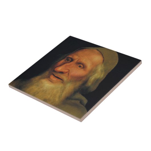 Quentin Matsys - Leiter eines alten Mannes Fliese (Seite)