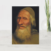 Quentin Matsys - Leiter eines alten Mannes Karte (Vorderseite)