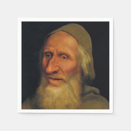 Quentin Matsys - Leiter eines alten Mannes Serviette (Vorderseite)