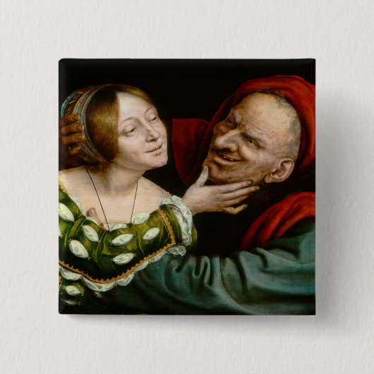 Quentin Matsys - Liebende Paare Button (Vorderseite)