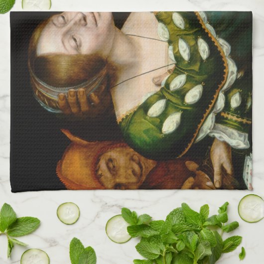 Quentin Matsys - Matched Lovers Geschirrtuch (Gefaltet)