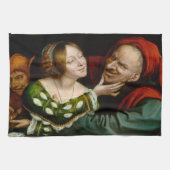 Quentin Matsys - Matched Lovers Geschirrtuch (Horizontal)