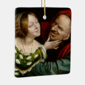 Quentin Matsys - Matched Lovers Keramikornament (Rechts)