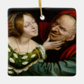 Quentin Matsys - Matched Lovers Keramikornament (Vorderseite)