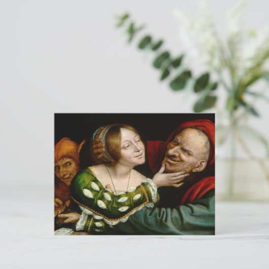 Quentin Matsys - Matched Lovers Postkarte (Stehend Vorderseite)