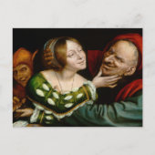 Quentin Matsys - Matched Lovers Postkarte (Vorderseite)