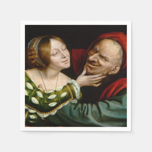 Quentin Matsys - Matched Lovers Serviette (Vorderseite)