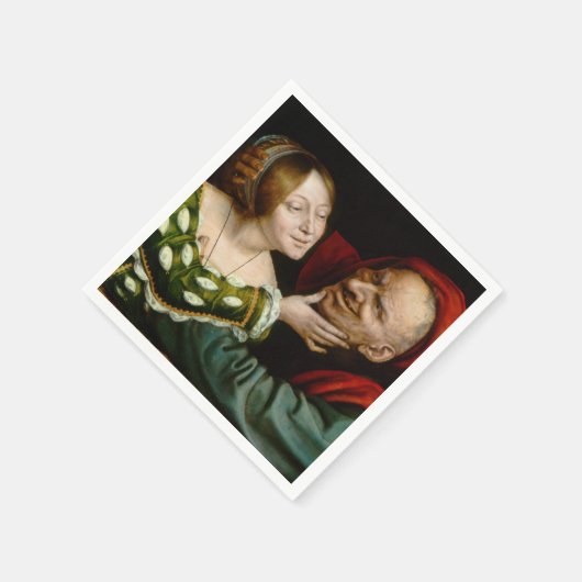 Quentin Matsys - Matched Lovers Serviette (Ecke)