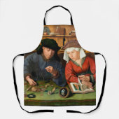 Quentin Matsys - The Moneylender and His Wife Schürze (Vorderseite)