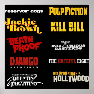 Quentin tarantino filmographie poster