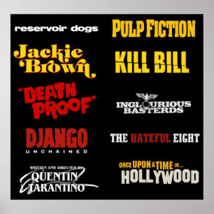 Quentin tarantino filmographie poster