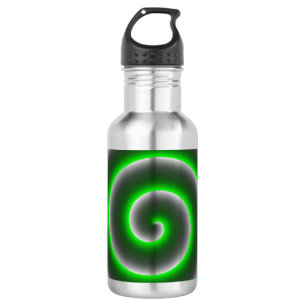 Quer mudar a cor de fundo? Espirale verde claro. Edelstahlflasche