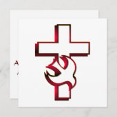 Quer- und Heiliger Geist/heiliger Geist Einladung (Vorne/Hinten)