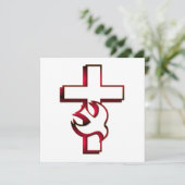 Quer- und Heiliger Geist/heiliger Geist Einladung (Stehend Vorderseite)