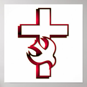 Quer- und Heiliger Geist/heiliger Geist Poster