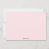 Querbaby-Mädchen-Foto-Taufe Inviation Einladung (Rückseite)