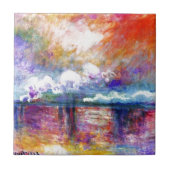 Querbrücke Claude Monets Charing Fliese (Vorderseite)