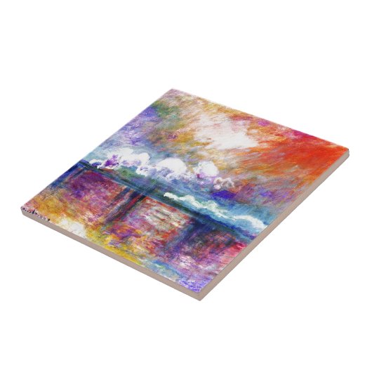 Querbrücke Claude Monets Charing Fliese (Seite)