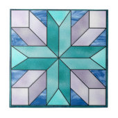 QuerBuntglas-Blick-Fliese Fliese (Vorderseite)