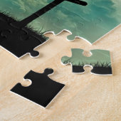 Querchristus-Glauben-Gott Jesus bewölkt Sun-Licht Puzzle (Seite)