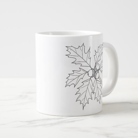 Quercus rubra - Nordrote Eiche Jumbo-Tasse (Vorderseite Rechts)