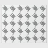 Quere mit Augen EULE Geschenkpapier (Flach)